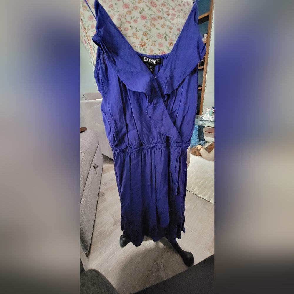 Express Royal Blue Dress Size XS